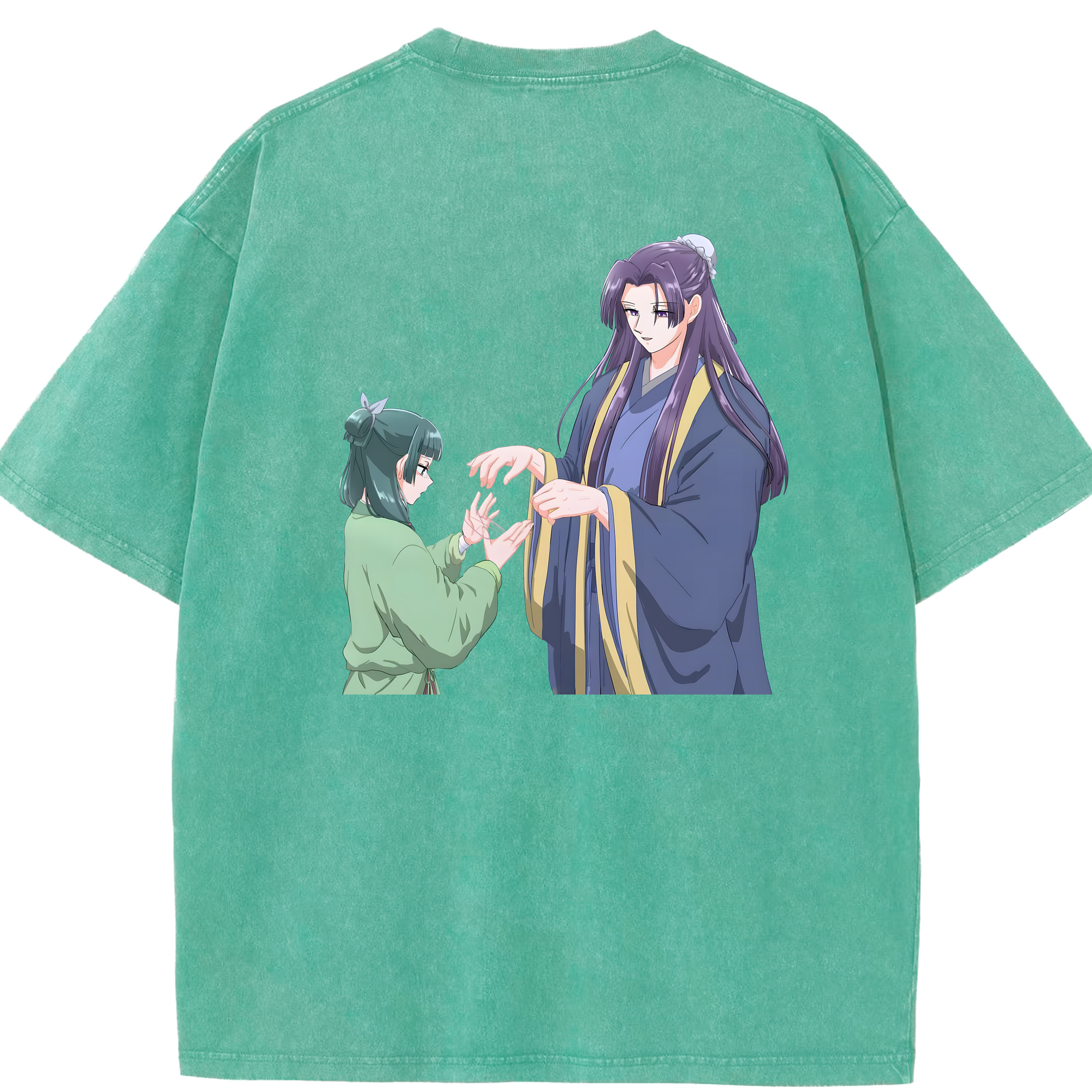 （画像用） 薬屋のひとりごと The Apothecary Diaries 綿100% ヴィンテージ風 半袖Tシャツ（背面プリント）